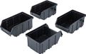 BGS magazijnzichtboxset met ophangrail voor systeemkastwand 4-delig - 80195