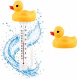 Bellatio Design Thermomètre de piscine Funny - Eendje - flottant - thermomètre de bain - plastique - 25 cm