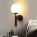Comely Binnenwandlamp, Minimalistisch Modern Design E27 Wandlamp met Glazen Kap, Binnen Muurlamp voor Slaapkamer Woonkamer Gang Café Trap