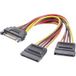 Renkforce adaptateur Y [1x alimentation SATA mâle 15 pôles - 2x alimentation SATA femelle 15 pôles] 0,15 m noir, rouge, jaune
