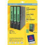 Avery Border Binder Labels, Green 192 x 38mm (20)