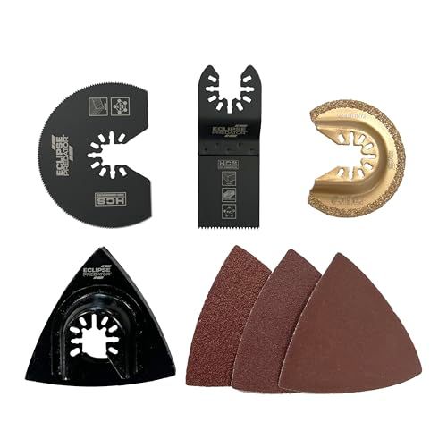Eclipse Professional Tools EC-M1103SET Oscillating Knife and Sanding Pad Set - 4 Piece