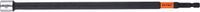 Rotec dopsleutel, E6.3 1/4 bitopname, magnetisch, SW3/8x250