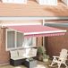 Maison Exclusive - Parasol manuel, 3 x 2,5 mètres, à rayures rouges et blanches