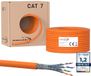 RedStar24 Câble réseau CAT 7 S/FTP PIMF 50m Câble d'installation 10Gbps Cuivre sans halogène