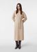 comma wollen midi jurk beige