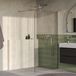 Brauer Orion inloopdouche helder glas 120x200cm incl. glascoating PVD RVS-kleurig geborsteld