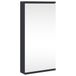 VidaXL Badkamerkast met spiegel 30x24x60 cm grijs