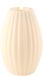 Deluxe Homeart Bougie LED Luxe - Cream Stripe LED Candle 10 x 15 cm