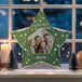 Étoile de Noël en papier personnalisée - DIY - 42,5 cm - Lumières incluses