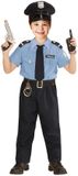 Widmann Politie & Detective Kostuum - Realistische Politieman - Jongen - Blauw, Zwart - Maat 104