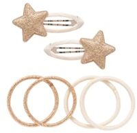 Clip en haarelastiekset Solo ster | Sunkissed