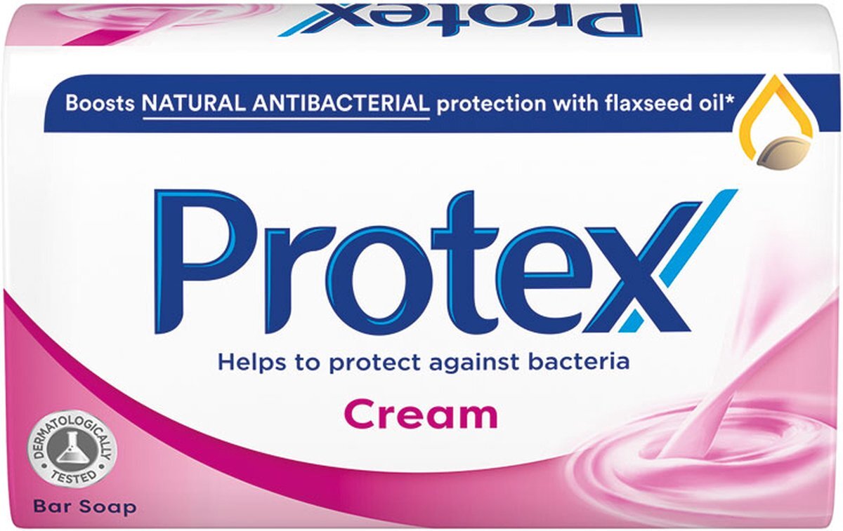 Pro-Tex Cream Handzeep - Antibacteriële Zeep met Lijnzaadolie- Voor Hand en Lichaam - Soap - Zeep Blok - 90 g