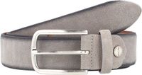 Vanzetti Leren Riem Velours Belt W105 Light Grey Grijs