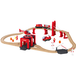LUPILU® Set de chemin de fer : Pompiers ou Stade de football