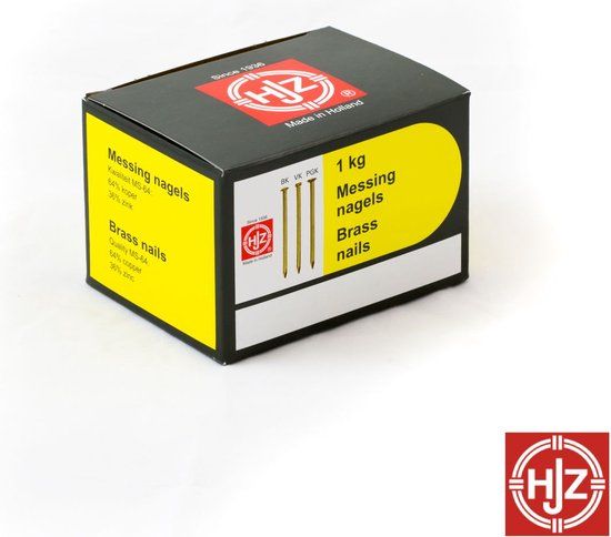 Hoenderdaal Fasteners Hoenderdaal Draadnagel Messing Bombekop 1.2x20mm (1 kg)