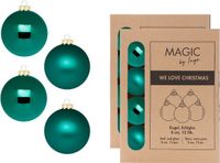 Inge-glas Inge Christmas Goods Kerstballen - 24 stuks - Donkergroen - Glas - 8 cm