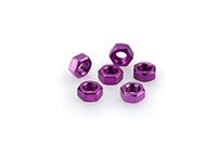 Puig 0764L blister 6 moeren M5, lila