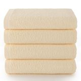 Top Towel Gezichts- / bidetdoeken (4 stuks): zachte en absorberende badhanddoeken - 100% katoen, 400 g/m², pluisvrij