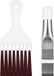 PolderCo B.V. Brosse de nettoyage - 2 pièces climatisation, condenseur - peigne d'ailettes - peigne de lamelles - acier inoxydable - ailettes - brosse de nettoyage - évaporateur - refroidisseur - outil de réparation