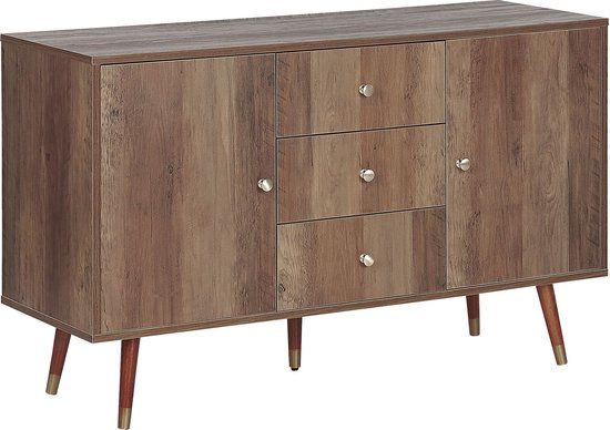 Beliani ULIKA Sideboard - Lichte houtkleur - MDF - 114 cm