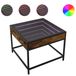 VidaXL Salontafel met Infinity LED 50x50x41 cm Gerookt Eikenkleurig