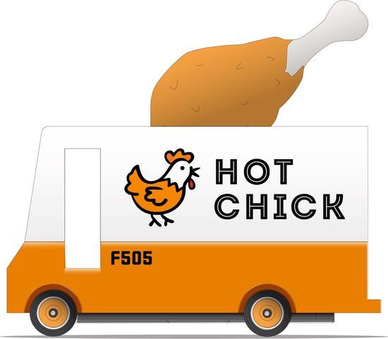 CandyLab CLT Candyvan - Hot Chick Van - 1:50 - Wit/Oranje