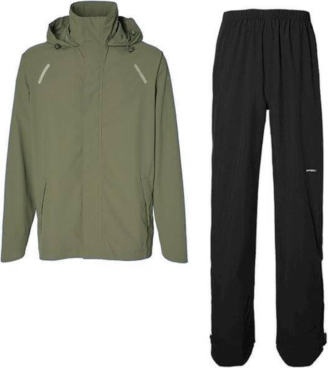 Basil Hoga Regenpak - Olive Green - Maat: -
