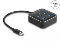 Delock USB 3.2 Gen 2 USB Type-C Hub with 4 x USB Type-A female – 10 Gbps