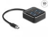 Delock USB 3.2 Gen 2 USB Type-C Hub with 4 x USB Type-A female – 10 Gbps