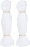 Merkloos / Sans marque Interbosch B.V. Camping tent or windbreak guy rope / rope - 2x - white - 20 meters - 3 mm