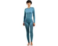 Odlo Performance Warm Lange Mouwen Basislaag Blauw M Vrouw
