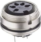 Lumberg 0307 08 Connecteur DIN Bus, montage vertical Nombre de pôles : 8 Argent 1 pièce(s)