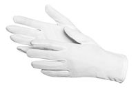 Jah zware witte nylon handschoenen (Simplex) met inzetstuk