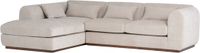 WOOOD Brenvo Hoekbank Links - Structure Velvet - Zand