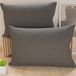 PETTI Artigiani Italiani - 1 paar kussenslopen, effen, donkergrijs, 100% anti-allergische microvezel, 100% Made in Italy