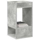 vidaXL Bijzettafel 2 stuks Beton Grijs 30 x 30 x 56 cm Bewerkt hout