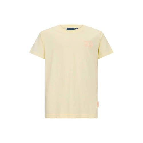 Retour Jeans T-shirt met backprint lichtgeel