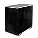 SilverStone Technology SST-LD01B - Lucid Serie Mini Tower Micro ATX computerbehuizing, 3x zijpaneel van gehard glas, zwart
