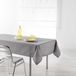 Merkloos Grijs Rechthoekig Polyester Tafelkleed/Tafelzeil/tafellinnen 140 x 250 cm