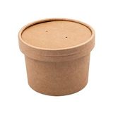 25 stuks - containers + deksel 240 ml 340 + 18 Pe G/M2 Ø 9/7,5 x 6 cm natuurlijke kracht