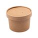 25 stuks - containers + deksel 240 ml 340 + 18 Pe G/M2 Ø 9/7,5 x 6 cm natuurlijke kracht