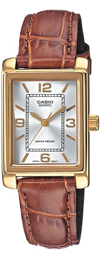 Casio LTP-1234PGL-7AEG Timeless Collection Dames Horloge - Zilverkleurig