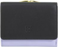 DuDu Corsica Portemonnee RFID-bescherming Leder 11 cm - Dames - Horizontaal - black-lavander