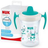 NUK 10255610 Trainer Cup drinkbeker lekvrije beker met zachte drinksnavel & ergonomische handgrepen 6 maanden 230 ml BPA-vrij groene kikker,Kikker (turquoise)