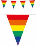 Merkloos / Sans marque Haza-Witbaard 3x Regenboog vlaggenlijn