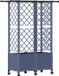 vidaXL Verhoogd bed met trellis en dak Grijs 124 x 40 x 142 cm PP