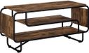 vidaXL TV-standaard 98 x 36 x 45 cm Gerookt eiken Bewerkt hout