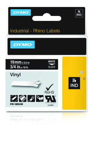 DYMO IND Vinyl Labels