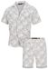 INDICODE JEANS Huispak 'Sofus' lichtgrijs / wit